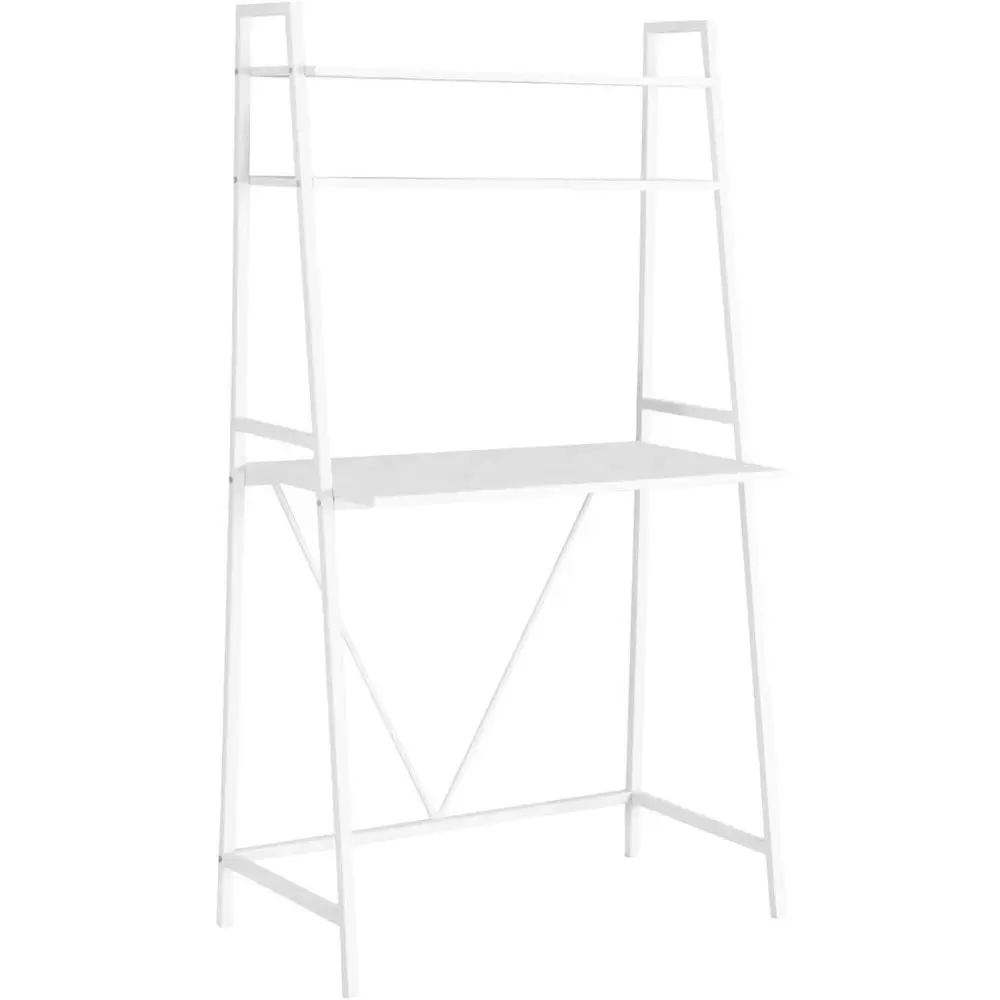 

Белый металлический рабочий стол-стеллаж на 32 ячейки с полками