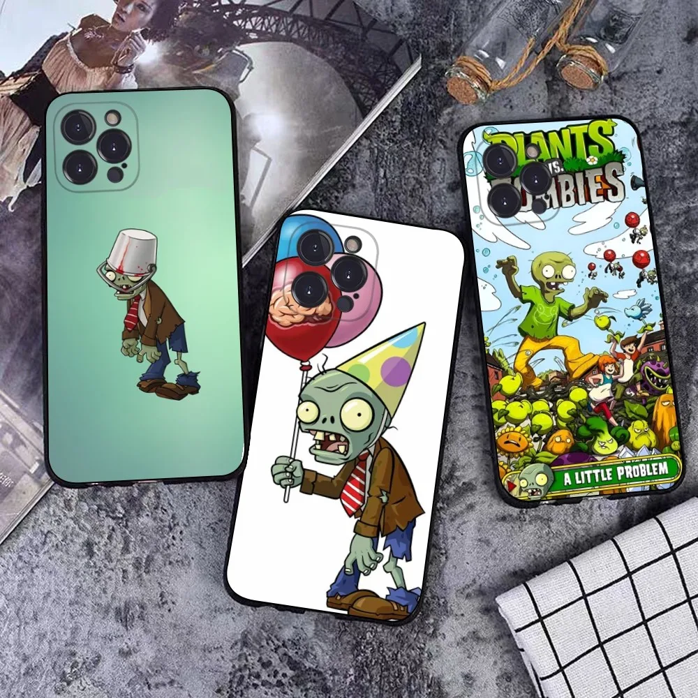 P-Plant-t VS Zombie-e Phone Case For iPhone 15 14 11 12 13 Mini Pro XS Max Cover 6 7 8 Plus X XR SE 2020 Funda Shell