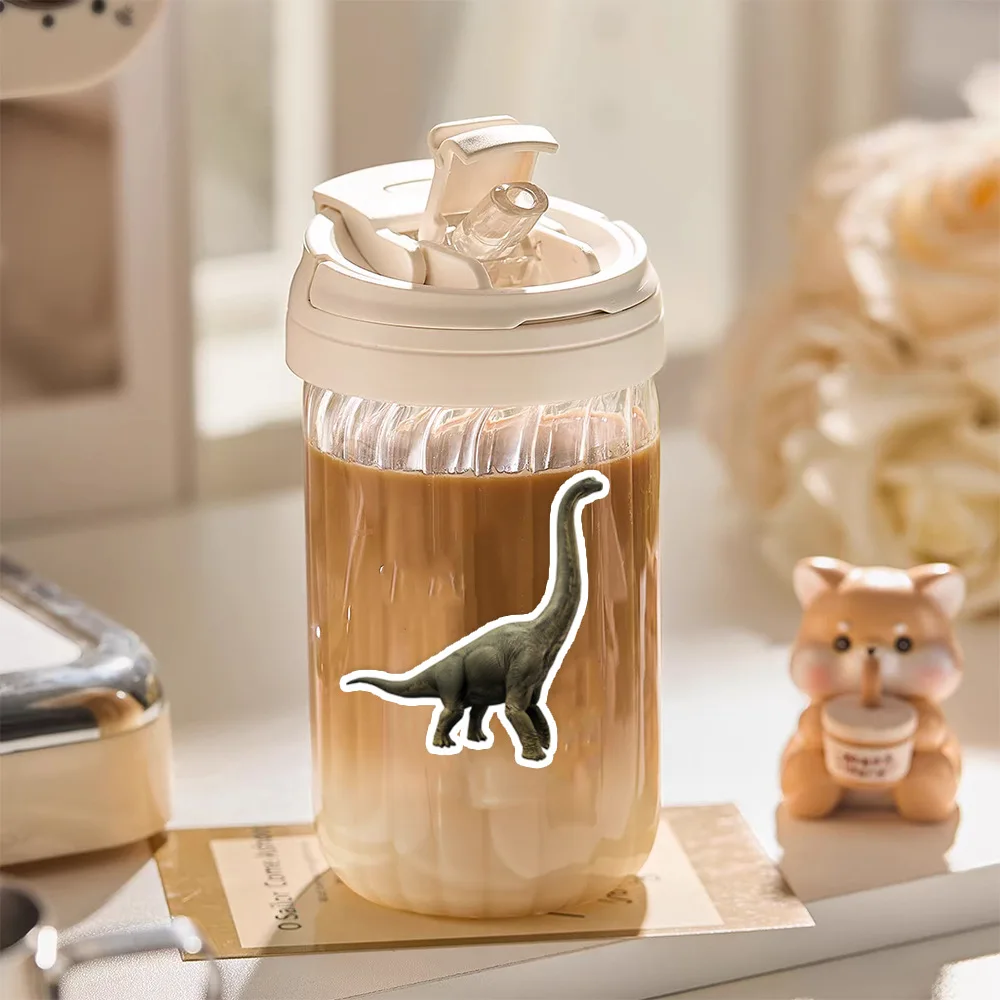 10/30/50 Uds. Pegatinas de dibujos animados de Parque de dinosaurios, calcomanía de animales, decoración DIY, maleta, álbum de recortes, teléfono, portátil, papelería
