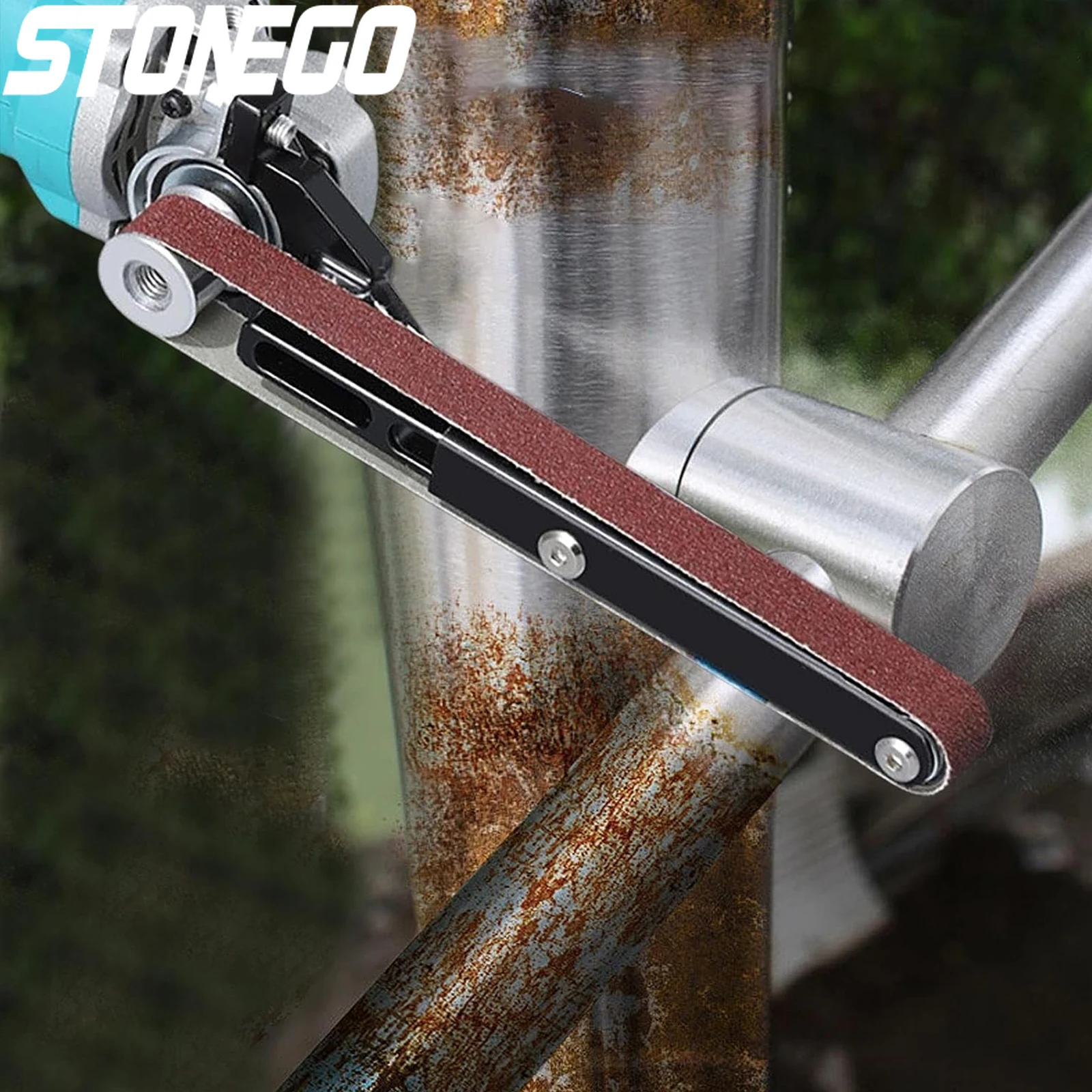 

Насадка для электроинструмента: Регулируемая ленточная шлифовальная машина для углового шлифовального инструмента