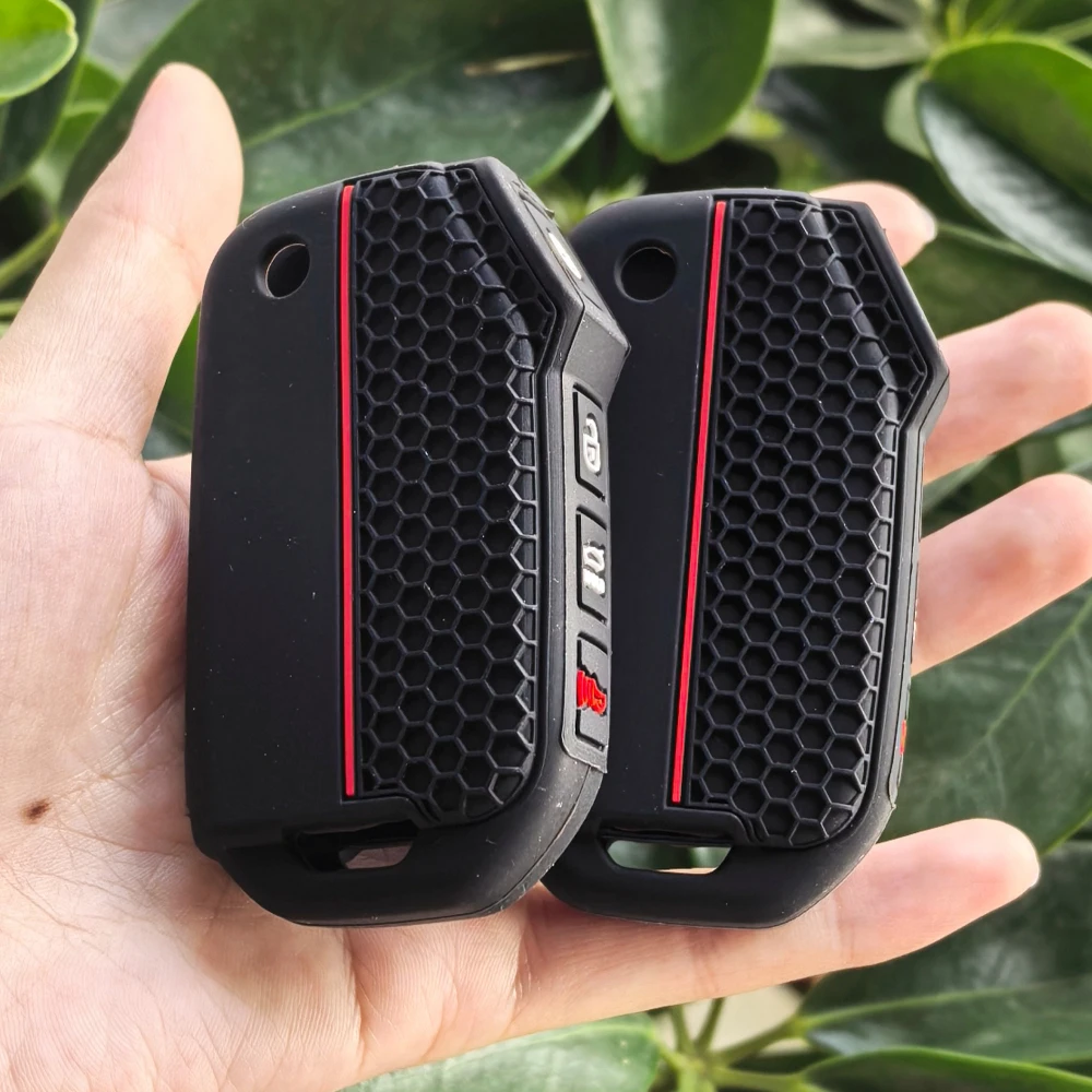 4 Buttons Silicone Key Case Cover for KIA Sportage R Stinger GT Sorento Ceed Cerato Forte -Full Protection Key Fob Accessories