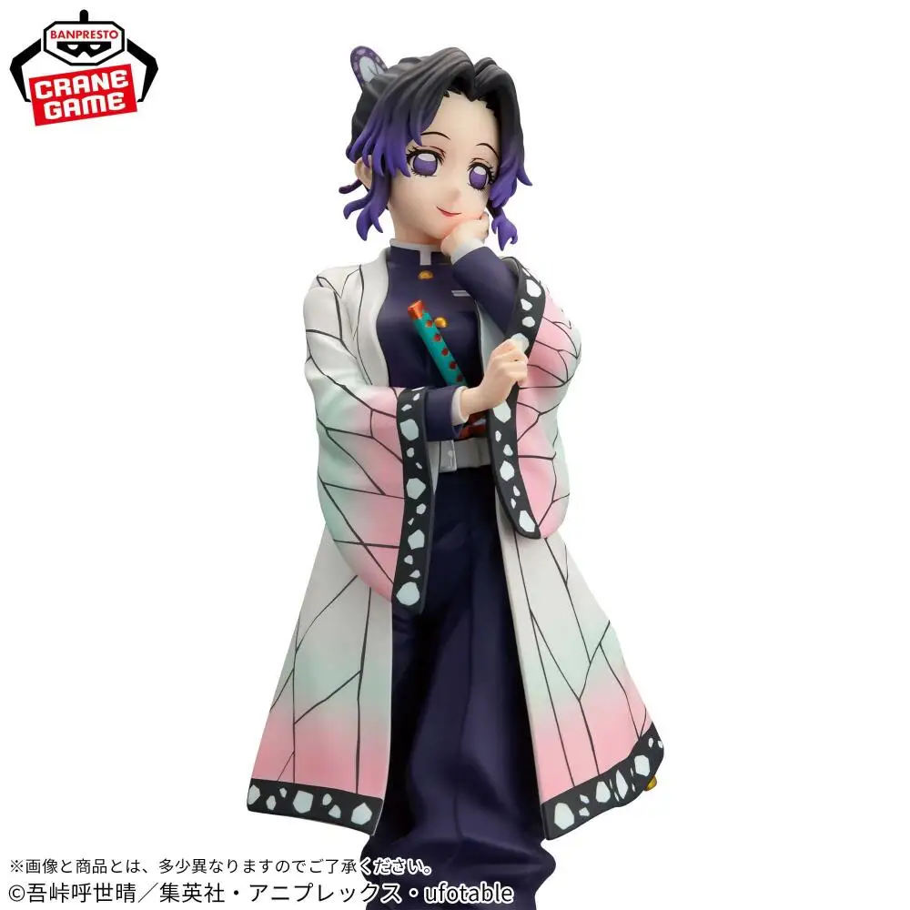 Oficialmente licenciado BANPRESTO GLITTER & GLAMOURS Shinobu Kocho Figura Anime Modelo Demon Slayer Figura Brinquedo Genuíno