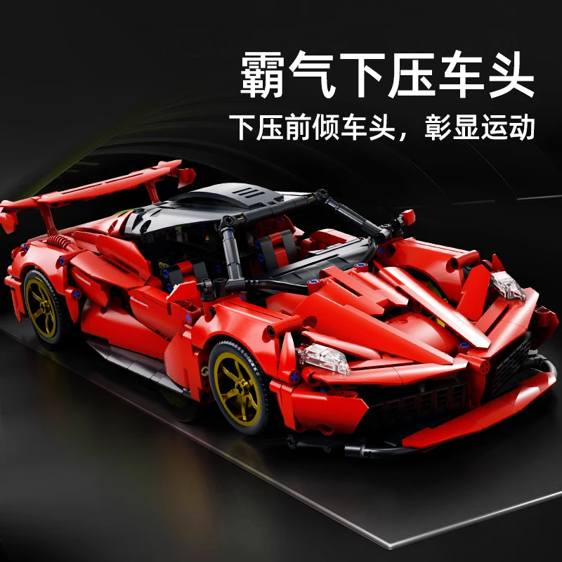 1000 stks MOC Creatieve Technische Racewagen Bouwstenen Set Desktop Display Bricks Vakantiecadeau Volwassenen Kinderen