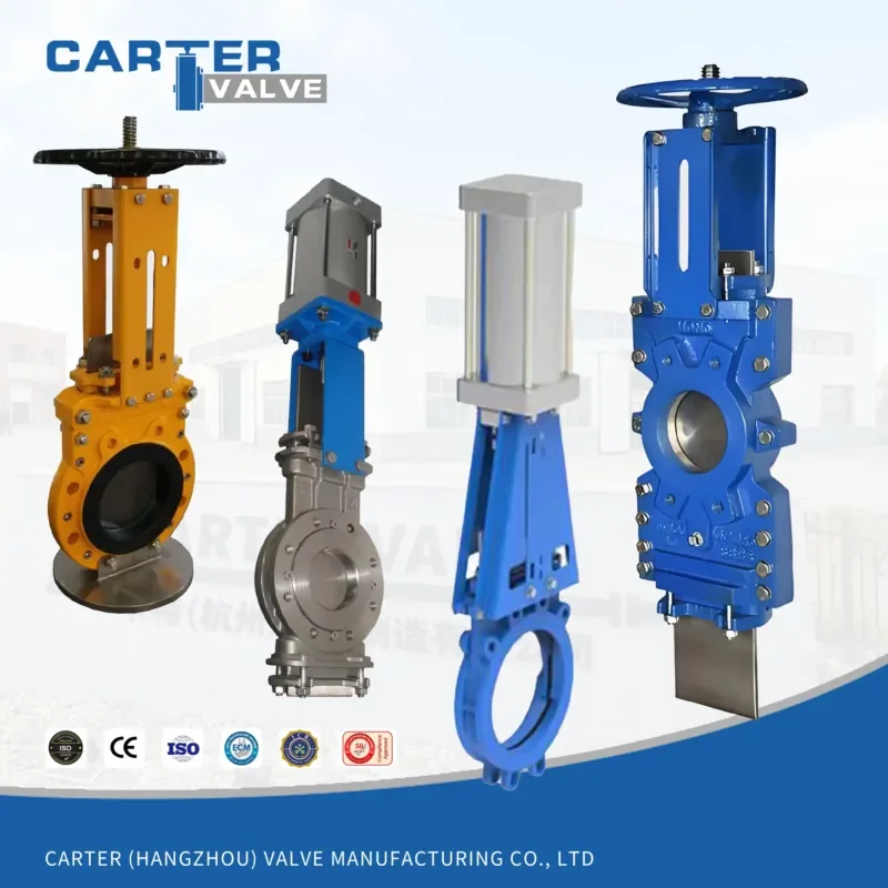 Knife Gate Valve Cast Iron WCB CF8 CF8M Wafer Flange Hand Electric Pneumatic Hydraulic Slurry Mud ANSI DIN JIS OEM