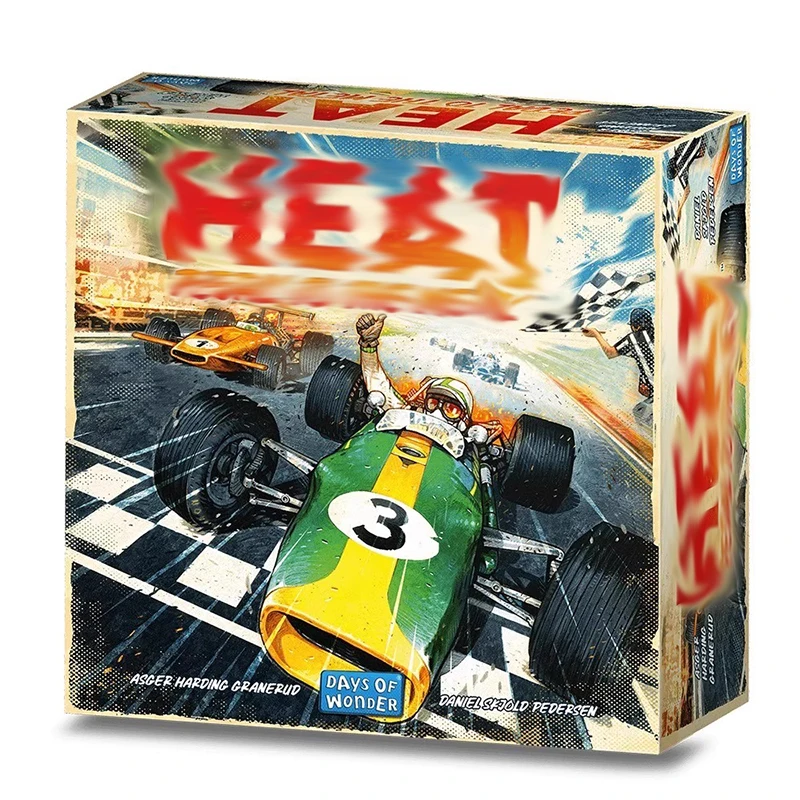 ヒートペダル・トゥ・ザ・メタル-エクストリームレーシング-テーブルトップゲーム-ストラテジーダイス-ドライビングコンペティションテーマ-6人用-高速カーレース