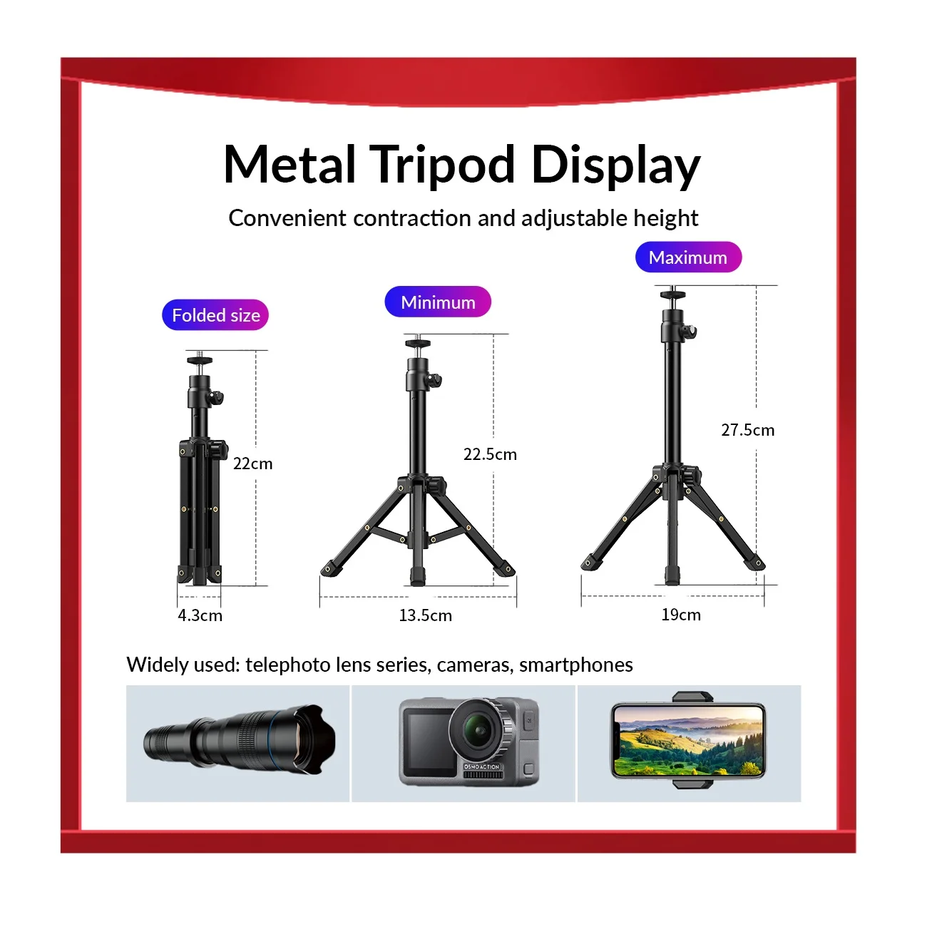 

Комплект телеобъективов APEXEL 36X для мобильных телефонов с металлическим штативом, универсальным креплением и чехлом для телефона – для походов, кемпинга, наблюдения за дикой природой, концертов