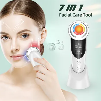 7 in 1 EMS RF face lift machine LED photon face tightening eye massage instrument skin rejuvenation Anti wrinkle