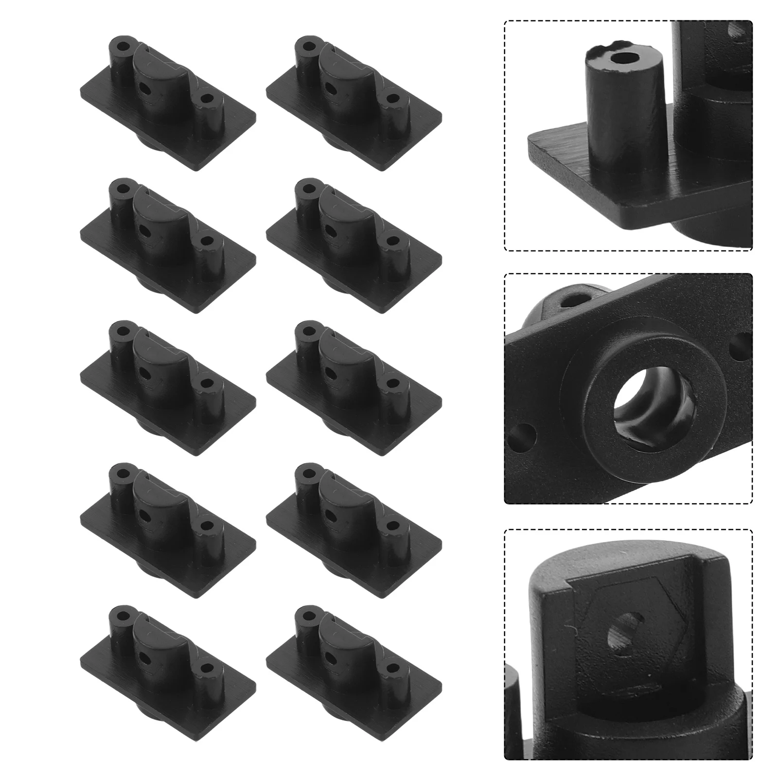 

20pcs Wireless Microphone Kit Plastic Antenna Base Replacement For Mic Receiver Mount Durable Studio Party Ktv Use