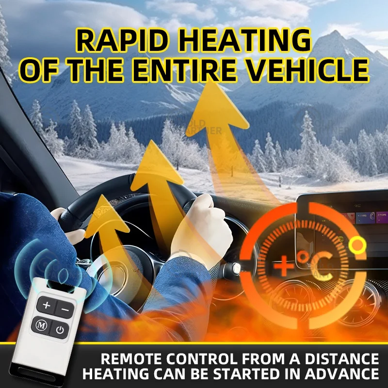 12V Heater | Portable Car Park Fuel-Fired Air Heater | Diesel Standalone Heater