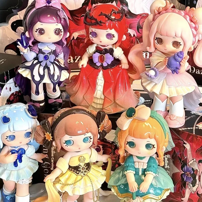 

Подлинная серия Ziyuli 5 Rd Dazzling Gem Mystery Box, милая экшн-фигурка, игрушка-сюрприз, слепая коробка, кавайная кукла, индивидуальный подарок для девочек