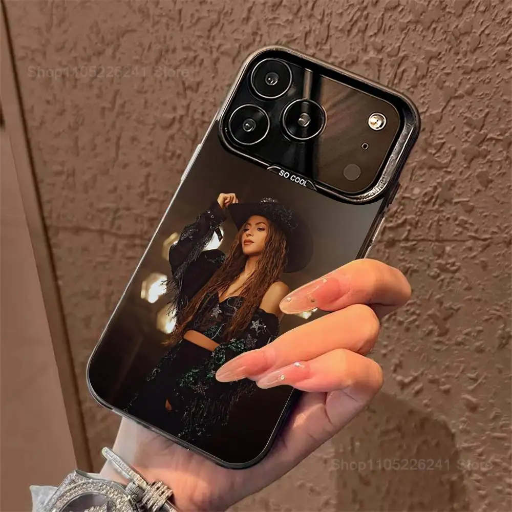 Cool S-ShaKiras Singer Phone para iPhone 14,17,13,12,11,16,15,Mini,Pro,SE,XS,MAX,funda de silicona negra mate
