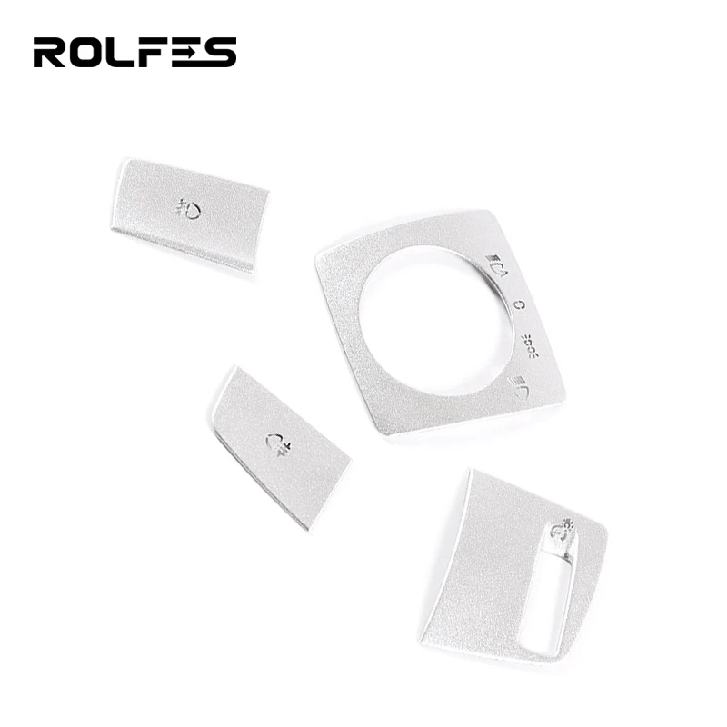 ROLFES Car Headlight Adjustment Switch Button Trim Stickers For BMW 1 2 3 4 Series X1 X5 X6 F15 F16 F20 F22 F30 F32 F33 F34 F35