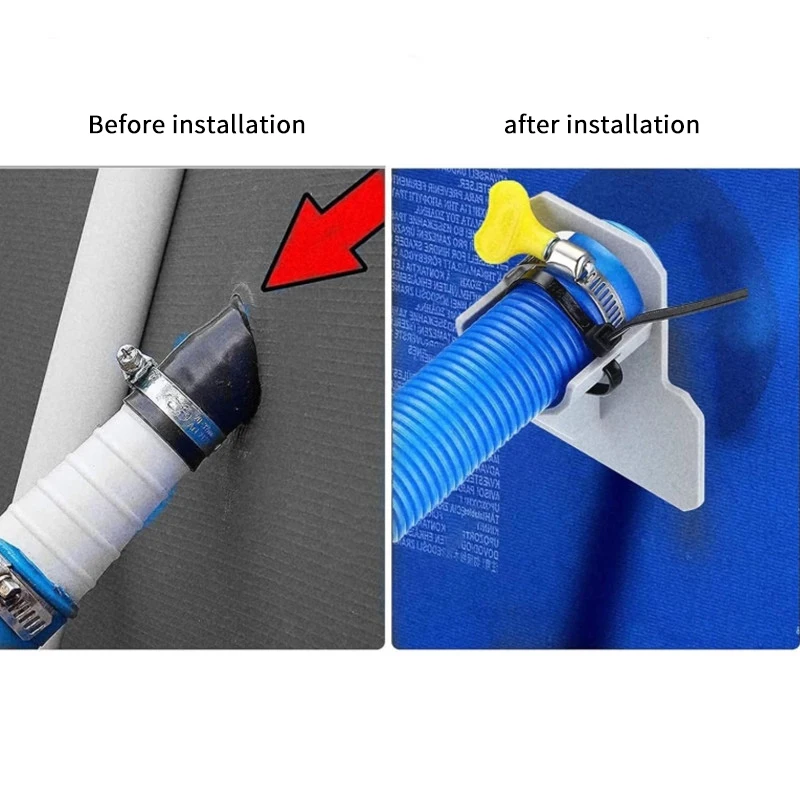 ABS Hose Support Mount For Above Ground Swimming Pools Compatible With 30mm And 38mm Diameter Hoses Prevents Hose Drop At Wall