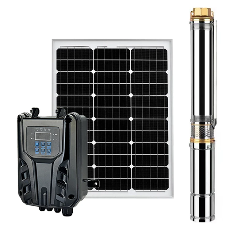 

Full automatic agricultural irrigation borehole pump dc electric brushless solar pump for deep well