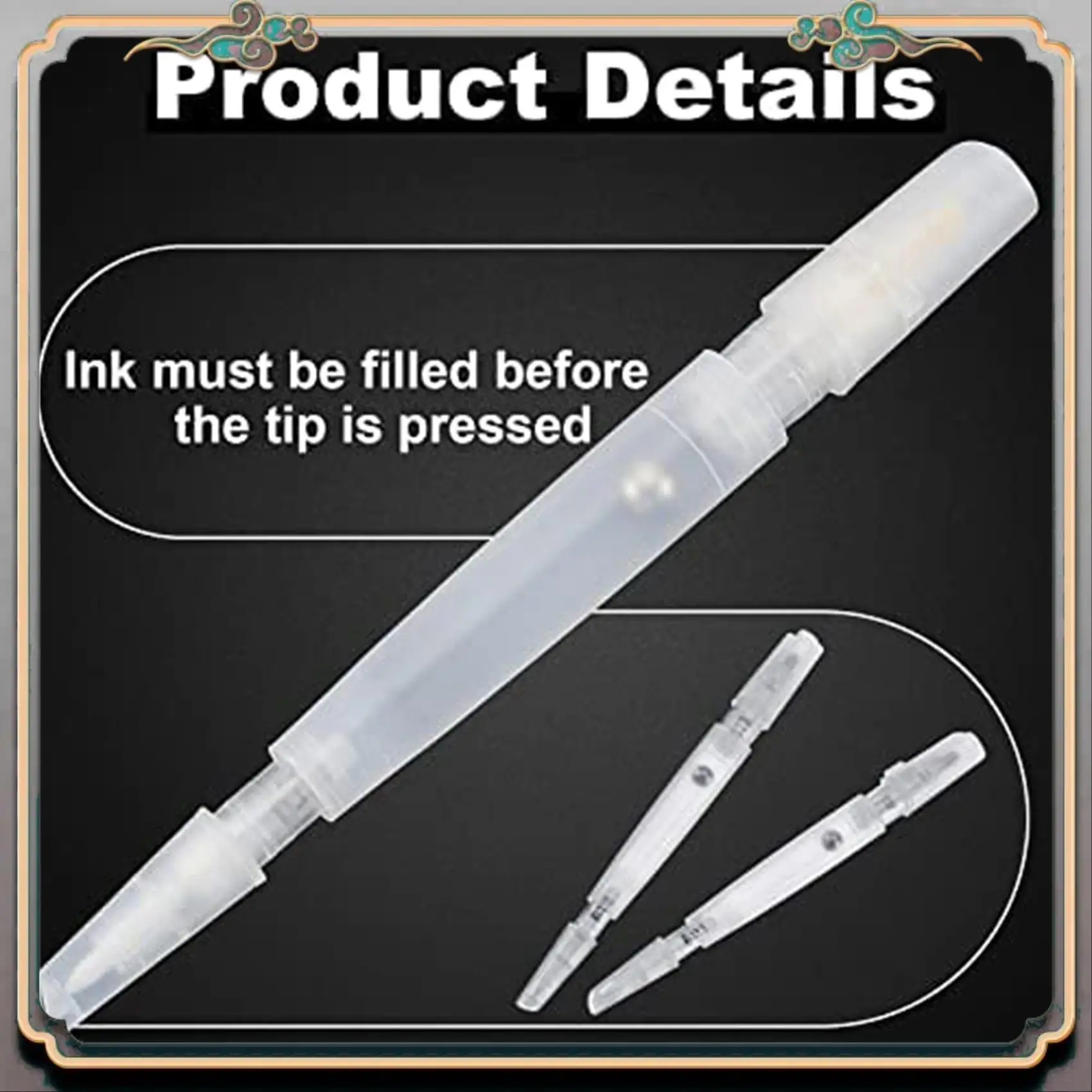 

A46M-Set Of 12 Blank Refill Paint Markers Double End Refillable Paint Pens Empty Refillable Marker For Painting, Fill