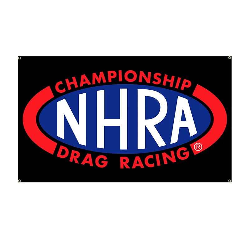 NHRA Championship Drag Racing Flag,Vibrant Red,Perfect for Outdoor, Bedroom, College Dorm & for Man Cave Decor,Racing Decoration