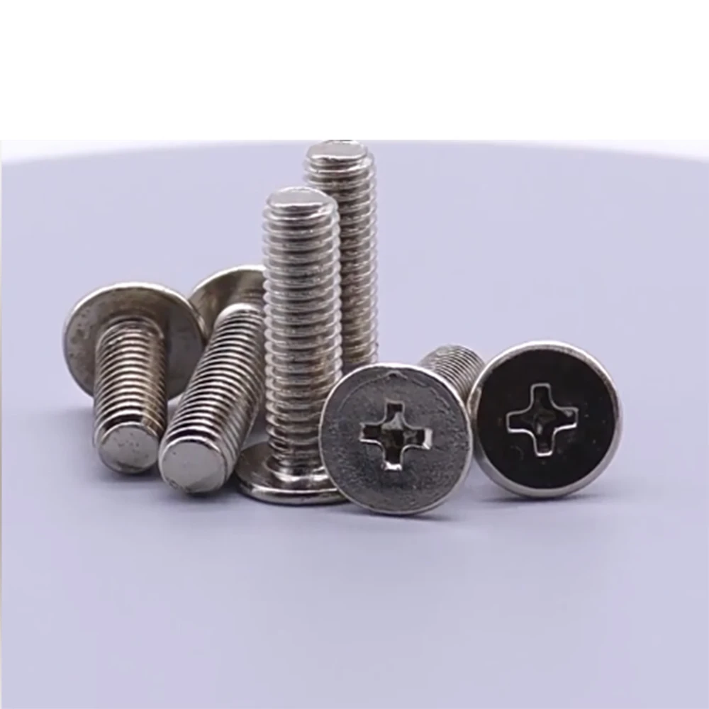 M4 M5 M6 M8 Phillips Ultra Thin Flat Wafer Head Screw 304 Stainless Steel CM Laptop Cross Bolt Length 4-50mm Head Width 7-16mm