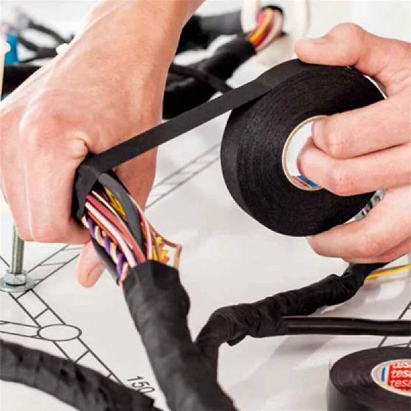 Elektrisches Klebeband hitze beständiges Kabelbaum klebeband wasserdichtes Klebeband isolierendes Automobil gewebe Stoffband
