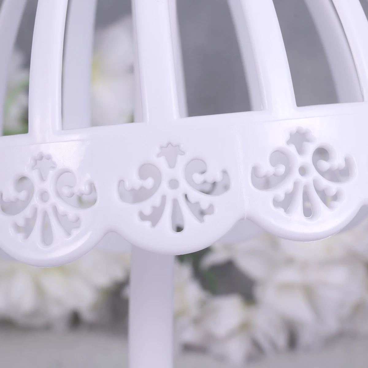 

2 pcs 40Cm 20Cm Plastic Hat Display Rack Elastic Stand For Tabletop Bonnet Fedora Storage White Hollow Design Suits Home