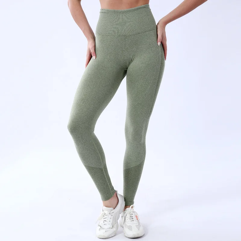 Mallas deportivas sin costuras para mujer, leggings Push Up, ropa de cintura alta para Fitness