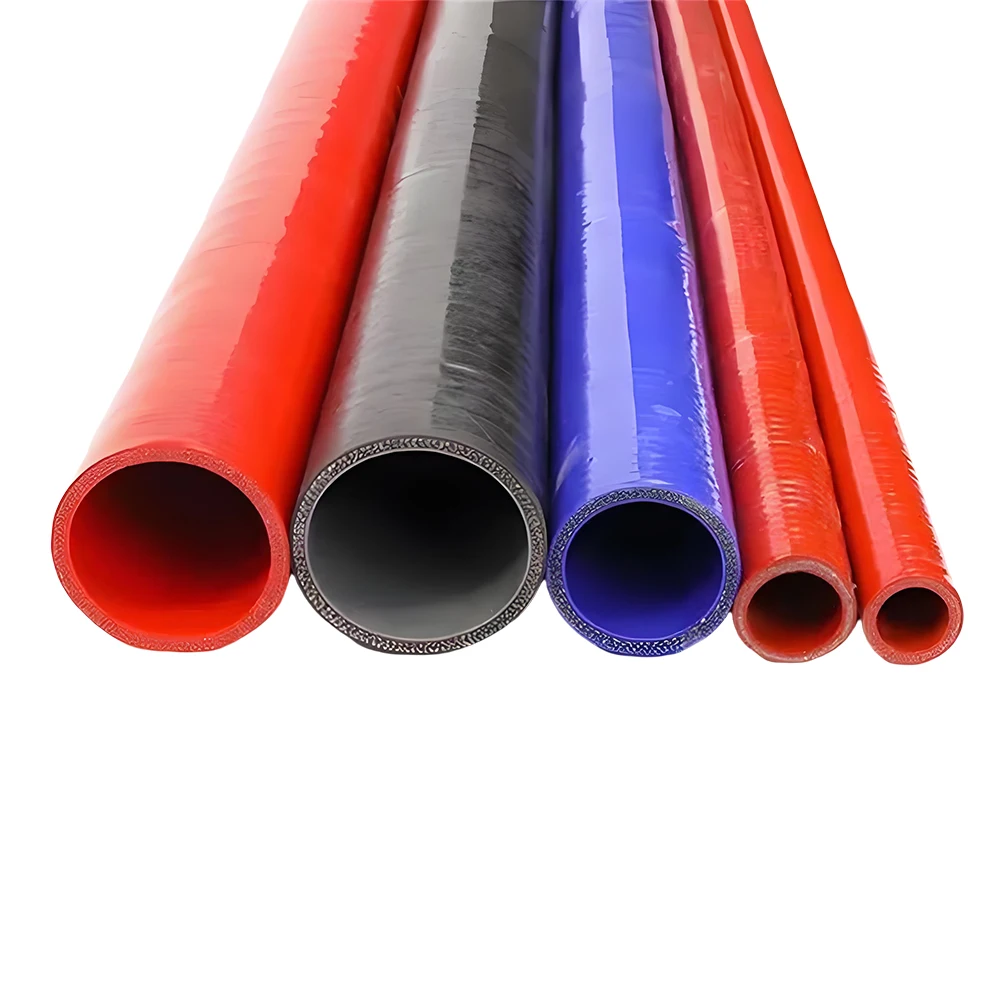 Tuyau de refroidissement en Silicone droit renforcé rouge, bleu, noir, haute température, tuyau de liquide de refroidissement/tuyau d'admission d'air/tuyau d'eau ID16-120mm