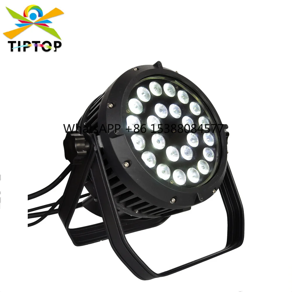 24 luces par LED en el escenario que nunca duerma, cuentas de lámpara Tianxin impermeables IP65, luces par de escenario de boda para interiores y exteriores