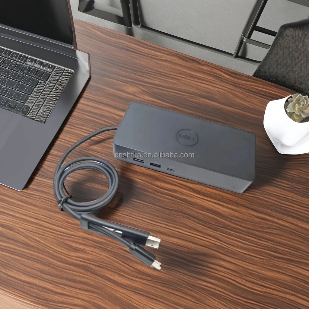 D6000 USB-C Docking Station With 130W Power Supply usb-c docking station cable For DELL