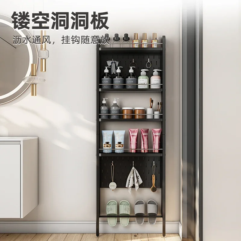 Toilet door rear shelf floor ultra-thin bathroom crack is extremely narrow toilet gap hole board storage rack