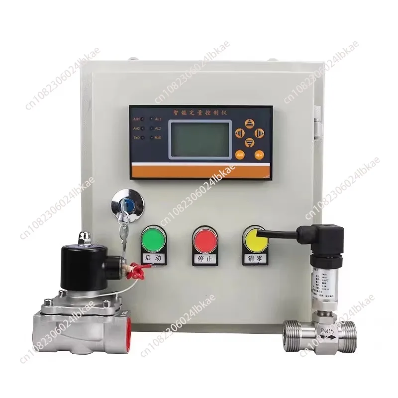 

Liquefied gas quantitative control box water milk drink beer turbine flow meter with solenoid valve