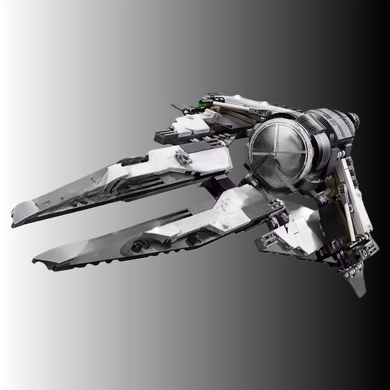 

Sci-fi fighter building block model adult difficult assembly toy future style desktop collection decoration