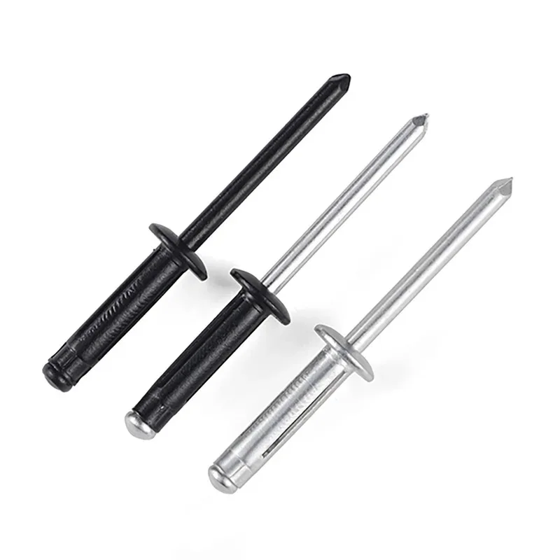 Black Three Claw Aluminum Pop Rivets For Car Wine Box Lantern Assembly