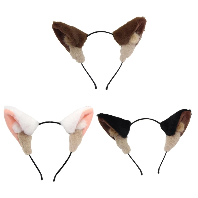 

Sweet Puppy Ears Hairbands for Photo Studio Halloween Eye-catching Props for Halloween Party Daily Wear Headpiece
