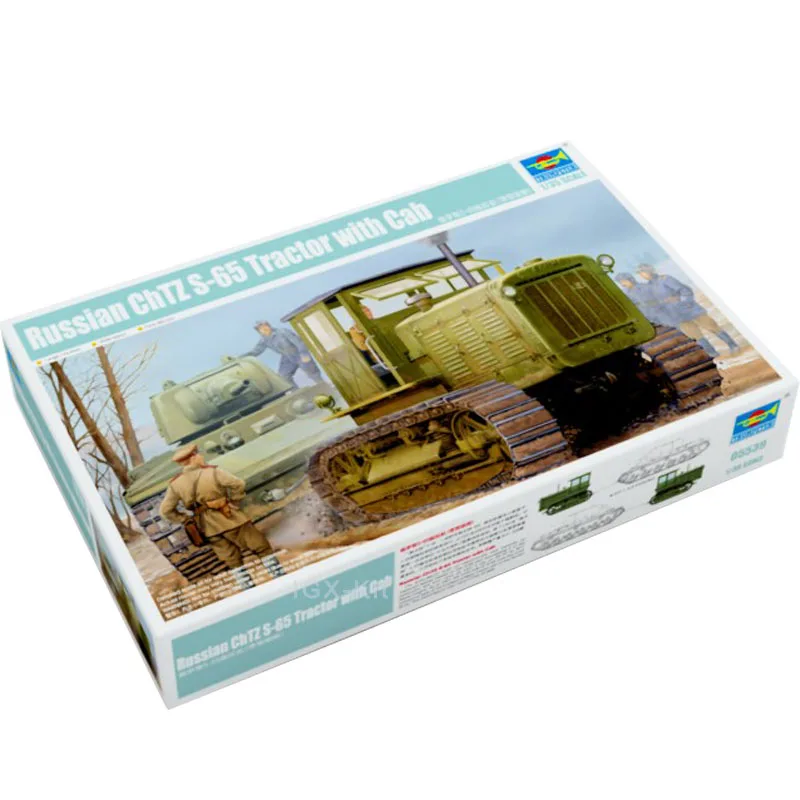 

Trumpeter 05539 1/35 Russian ChTZ S-65 Tractor with Cab Military Vehicle Car Assembly Model Building Kit