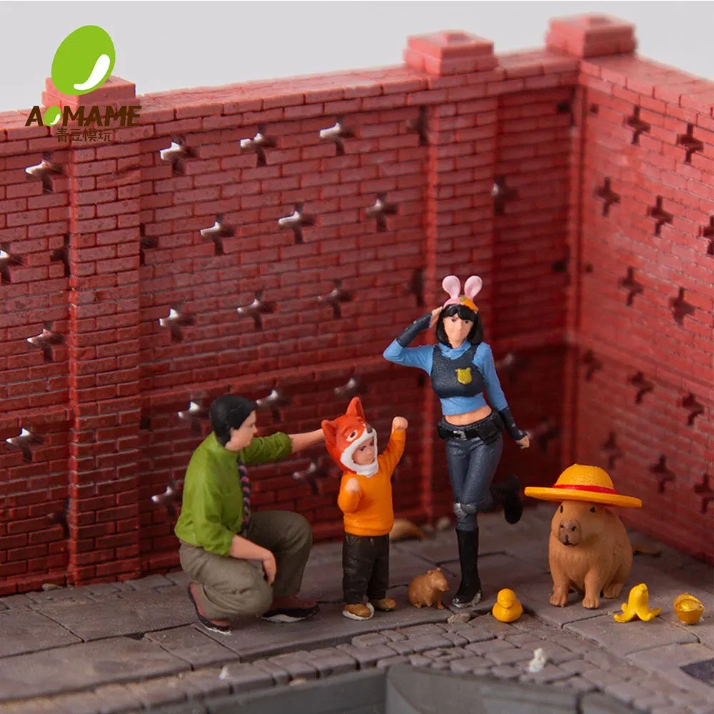 Kicarmod 1/64 Zoo Character Costume Set - High Precision 3D Printed Resin Miniature Scene for Car Model Diorama Collectible Gift view 5