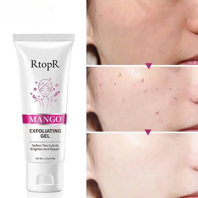 

Face Exfoliating Cream Deep Exfoliator Gel Moisturizer Mango Repair Facial Scrub Cleaner Whiteing Brighten Face Skin Care