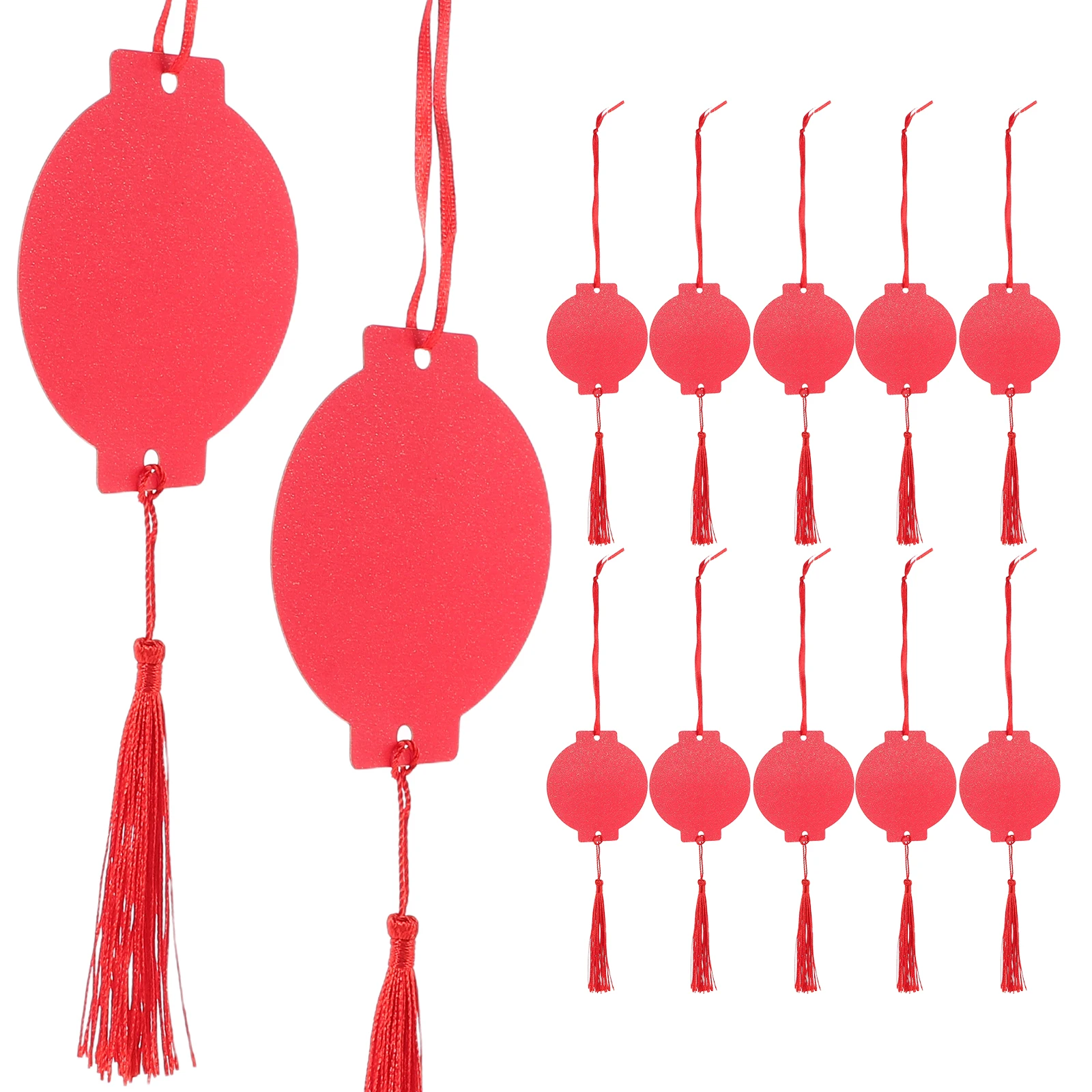 30pcs Wishing Card Hanging Tags Tree Valentine's Day Ornament Red Paper Cutout Blank Love Lovers Gift Tags Romantic Unique