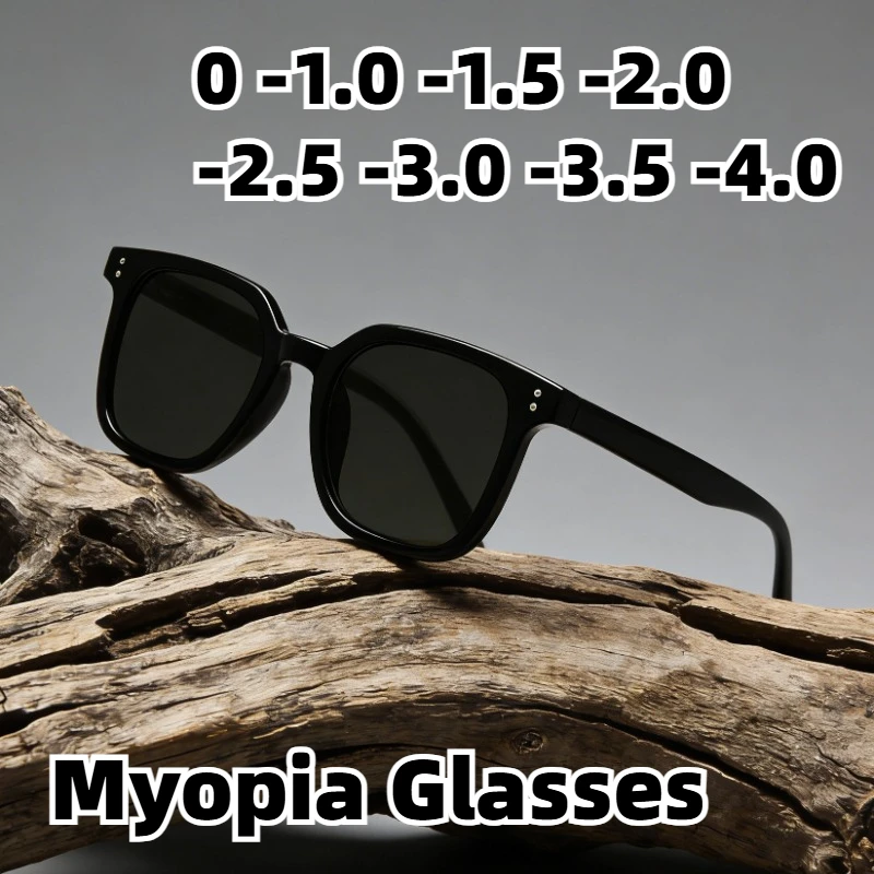 

Fashionable Round-Frame Myopia Sunglasses Trendy Street Style Shades for Women Outdoor Travel and Fishing UV-Protective Eyewear