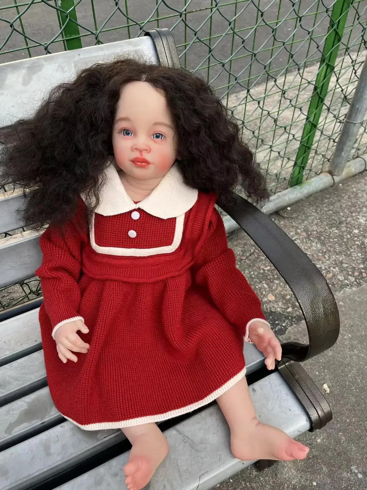 

EGO Customized Limited Supply80cm Reborn Baby Baby Doll Meili With Hand-Rooted Hair Real photos Already Finished Doll