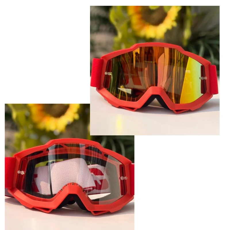 Motocross Goggles、Dirt Bike、Off-Road、Anti-Fog、Windproof、UV400 Protection、Multi Color Optional、Replaceable Lens