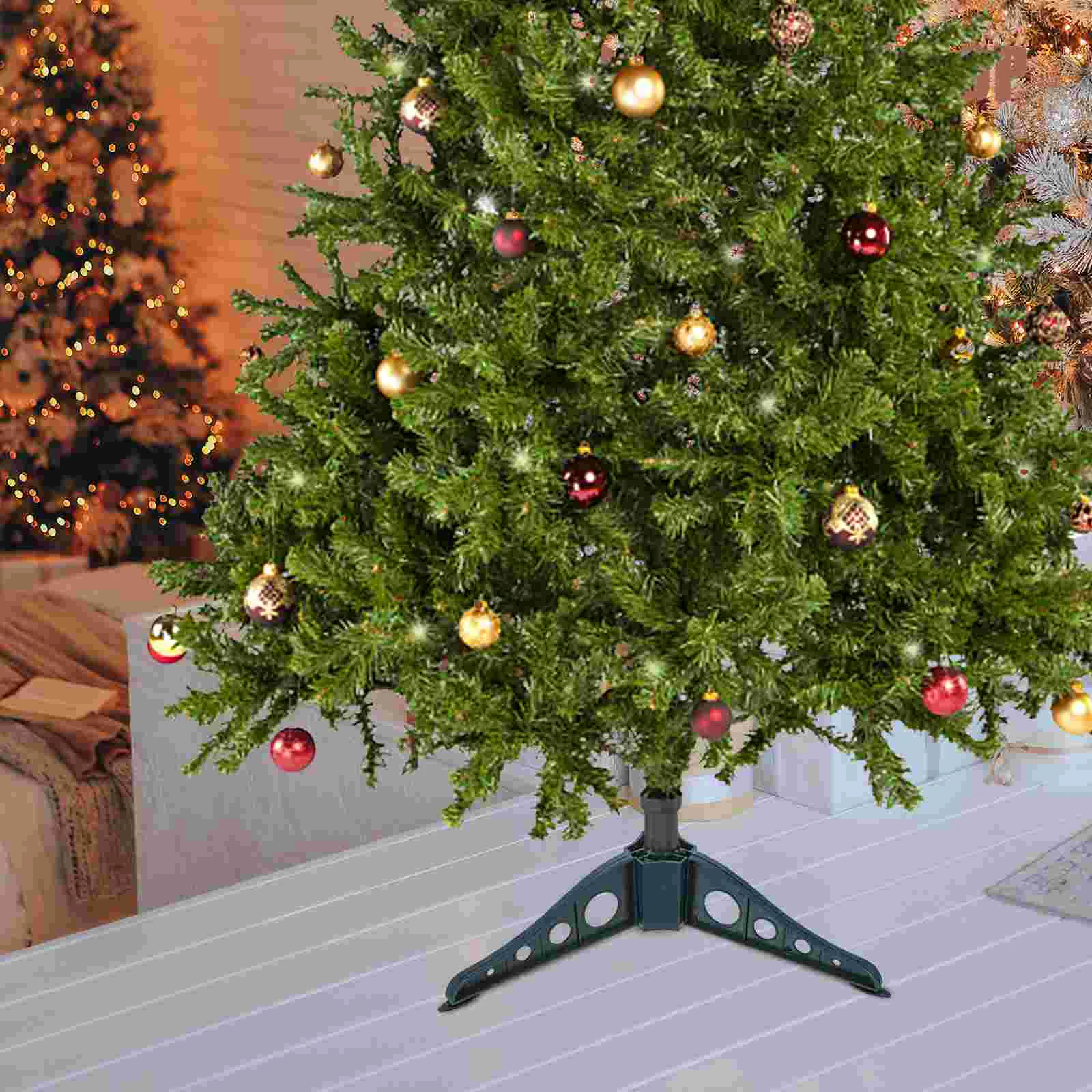 Supporto base per albero di Natale Supporto natalizio Rack Supporto robusto Supporti Accessori Luci domestiche per interni