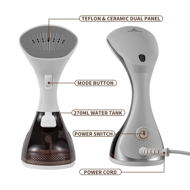 إزالة التجاعيد العميقة آلة تنظيف الملابس بالبخار يده المنزل 1500 واط باخرة محمولة للملابس 250 مللي خزان المياه السفر النسيج باخرة #4