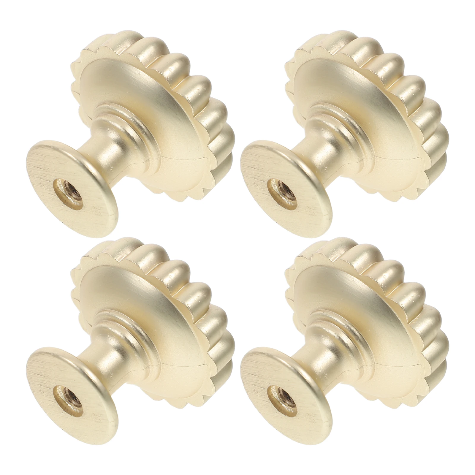 

4Pcs Vintage Copper Pumpkin Drawer Knobs Brass Cabinet Handles Decorative Gold Pulls for Dressers Kitchen Gold Drawer Pulls