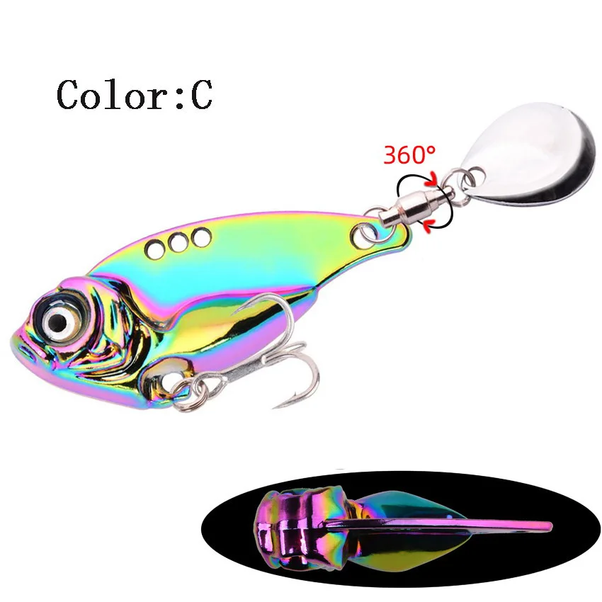 Señuelo giratorio VIB con lentejuelas – Para lubina - imagen 3