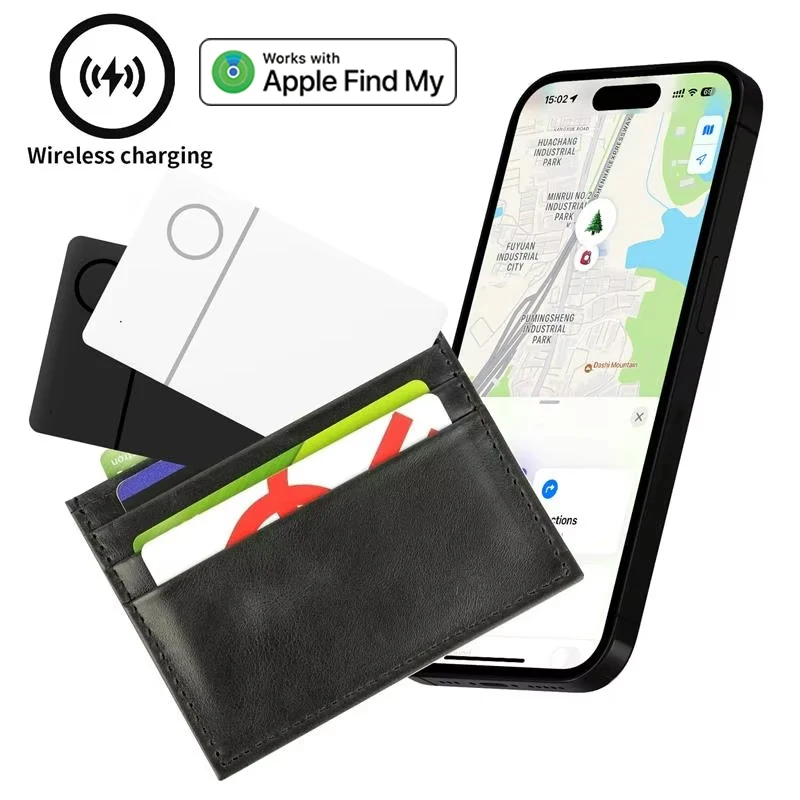 For Apple Find My Smart Air Card Finder GPS Tracker Bluetooth Locator IPX6 Chargeable Ultrathin Smart Tag Wallet Bag For Iphone