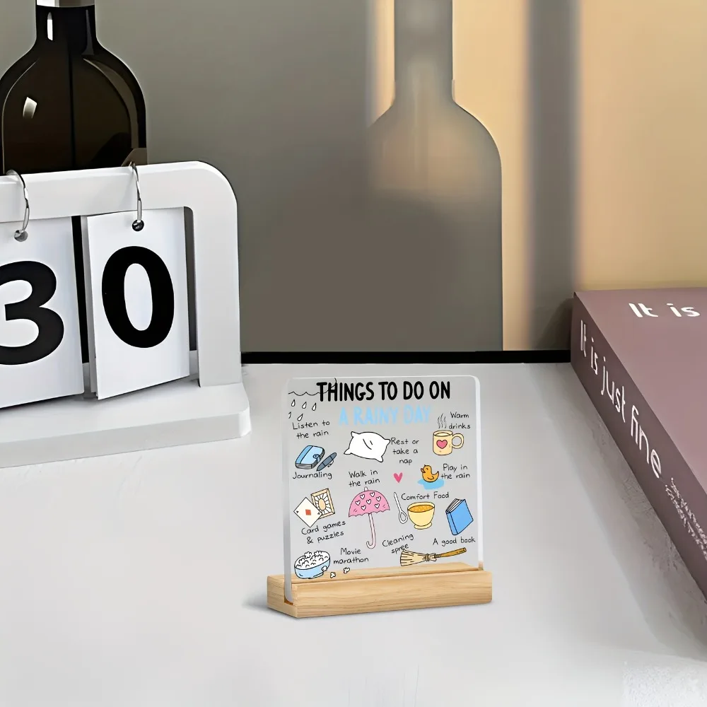 فيلم ماراثون ثنائي الأبعاد ومريحة للطعام، ديكور سطح المكتب من الأكريليك، مناسب لهدايا تزيين المنزل والعطلات