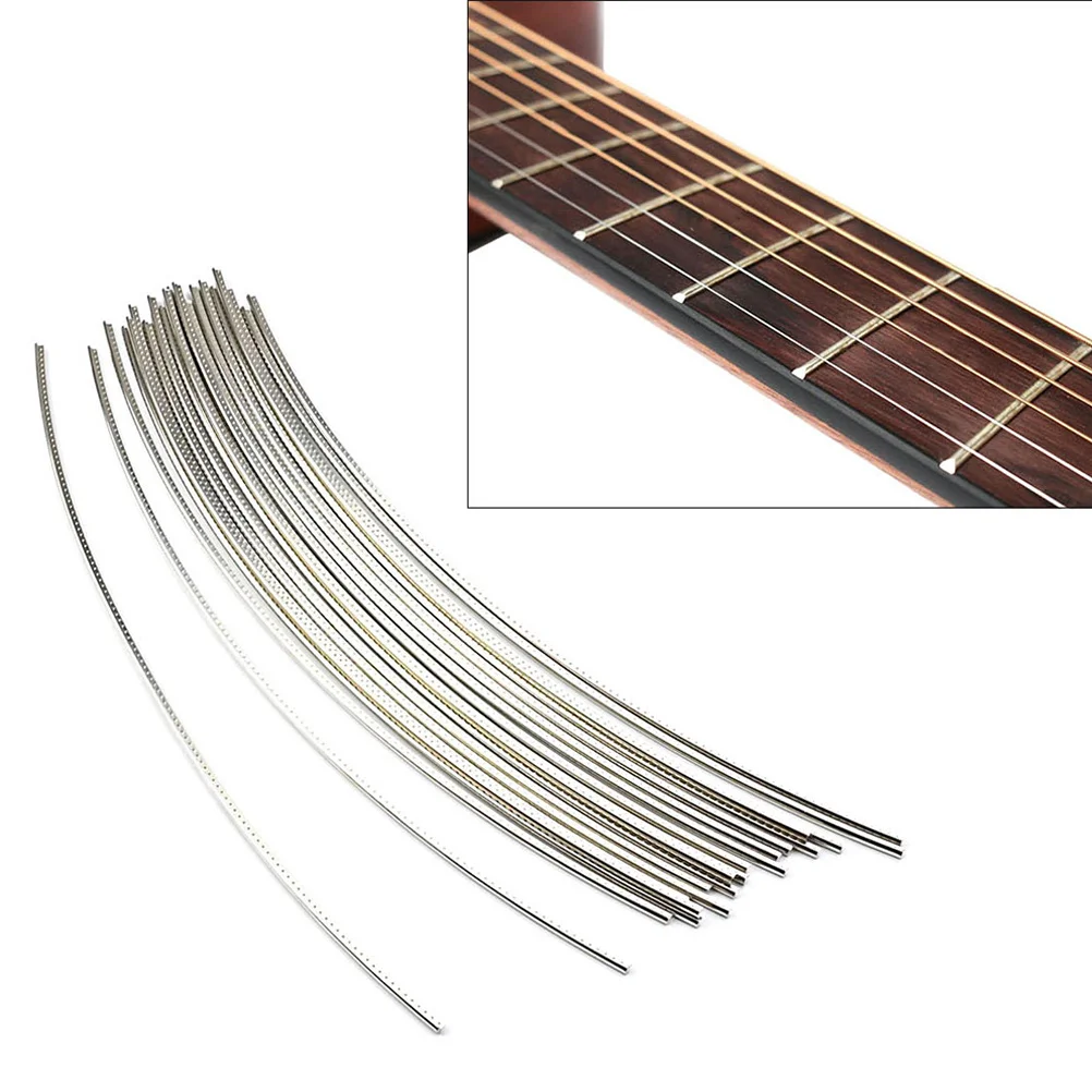 

25Pcs Reliable Guitar Fret Wire 2.4mm Width Safe and Durable Metal Fretwire for Classical Electric Guitar Fingerboard