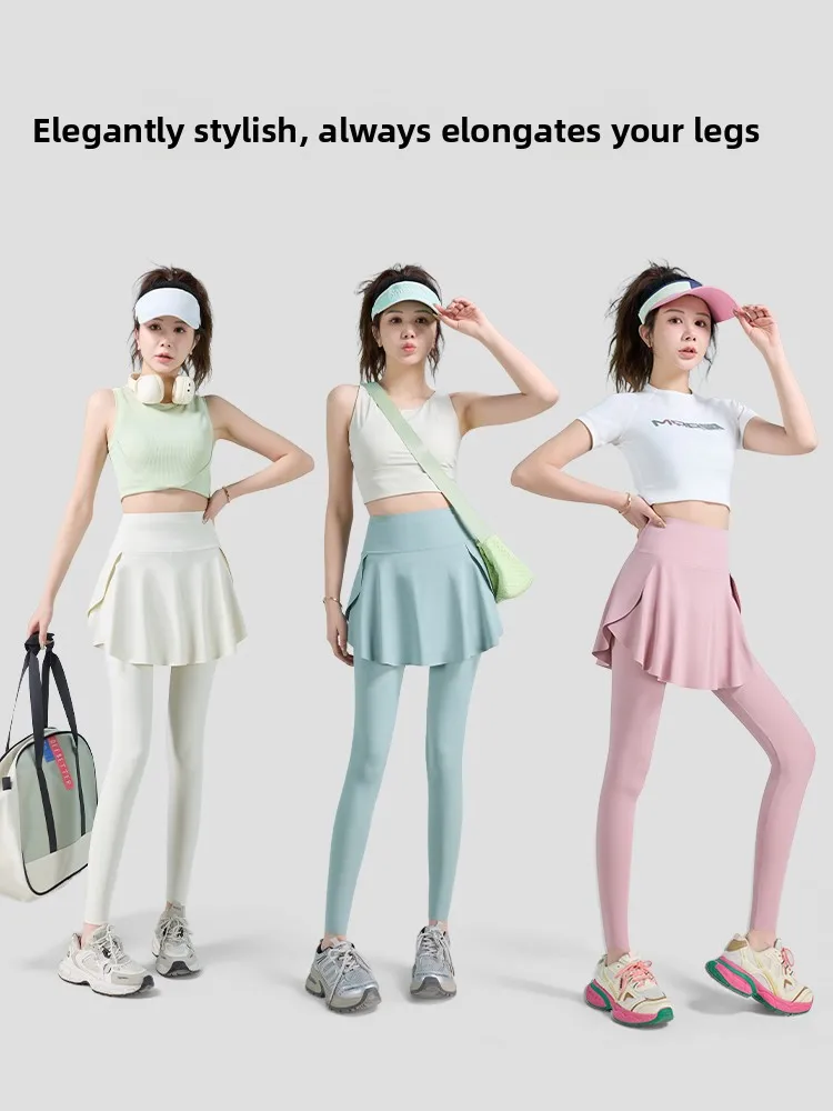   여성 아크스킨 요가 바지 하이 웨이스트 레깅스 하이 웨이스트 롱 팬츠 스포츠웨어 바지 외투 봄 여름