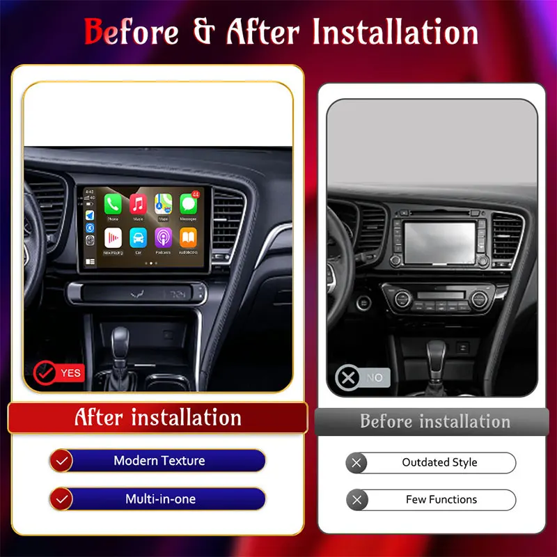 For Kia Optima 3 K5 TF 2010 - 2015 Car Radio 9 inch Auto Accessories QLED IPS Head Unit Android 16 Split Screen DSP Stereo WiFi