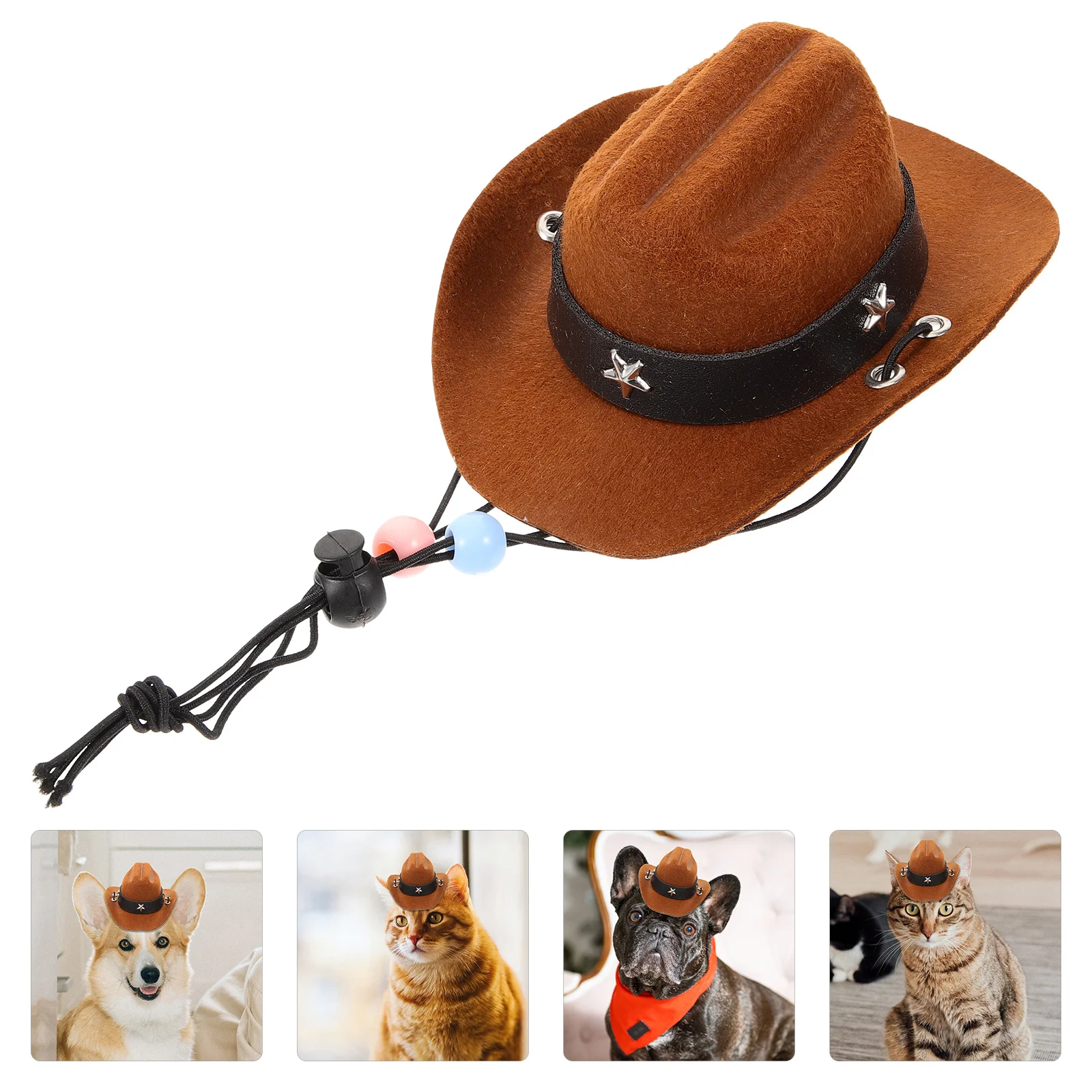

Pet Western Cowboy For Dogs Cats Stylish Party Festival Costume Decorative Puppy Kitten Dog Hat Cat Accessories Puppy