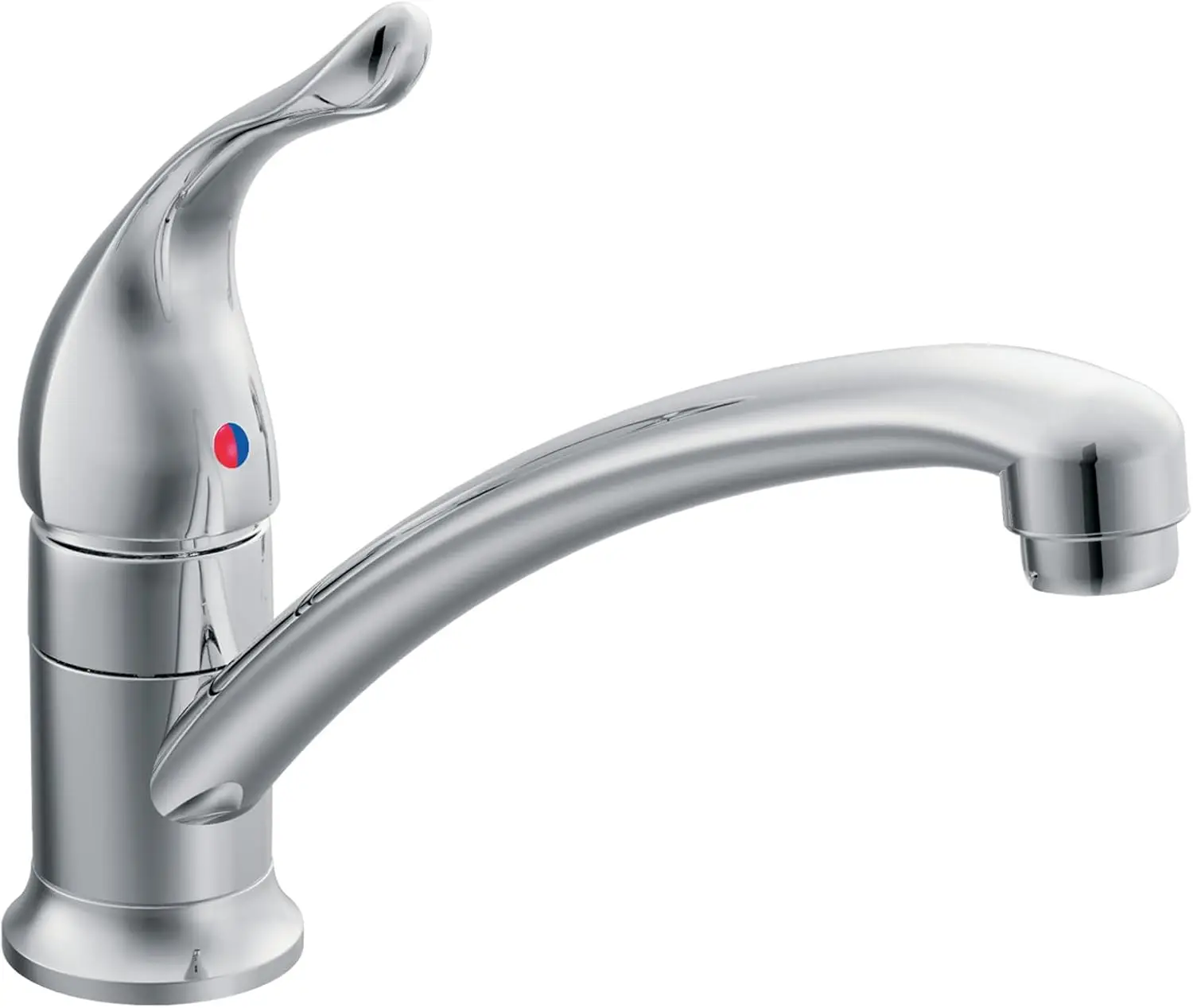 

One-Handle Single Hole Low Arc Kitchen Faucet, Chrome Finish, Easy Install